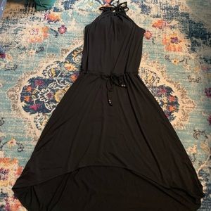 Black hi/low Athleta dress L, worn once!